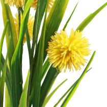 Fiori artificiali palla fiore allium ornamentale cipolla artificiale giallo 45 cm