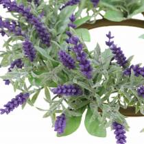 Prodotto Ghirlanda di lavanda floccata Ø25cm