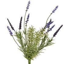 Prodotto Decorazione artificiale alla lavanda Mazzo di piante artificiali viola 36 cm