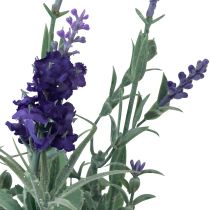 Prodotto Lavanda in vaso Viola artificiale Rosa Viola chiaro H26 cm 3 pezzi