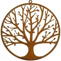 Decorazione murale albero della vita decorazione patina anello anello in metallo Ø38cm