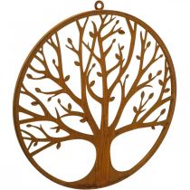 Decorazione murale albero della vita decorazione patina anello anello in metallo Ø38cm