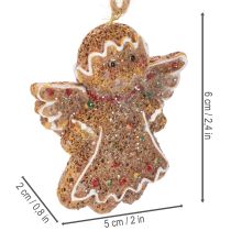 Prodotto Decorazioni pendenti, statuine artificiali di pan di zenzero, 7 cm, 3 pezzi