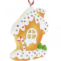 Prodotto Casa croccante Decorazioni per l&#39;albero di Natale casa di marzapane H9cm 3 pz