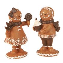 Prodotto Omino di pan di zenzero Omino di pan di zenzero Natale Marrone H11 cm 2 pezzi