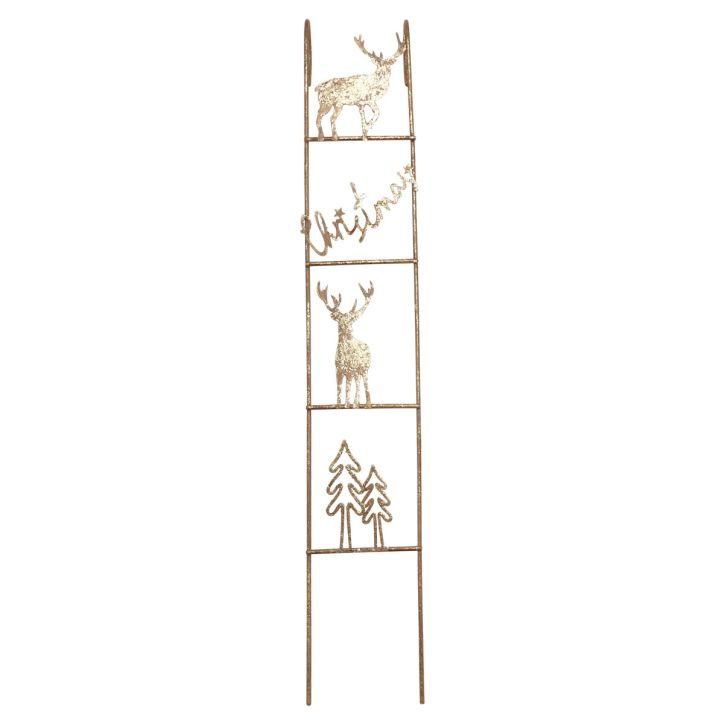 Decorazione da appendere Decorazione cervo natalizio oro vintage 42,5×7×4 cm