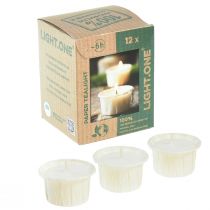 Prodotto Light.one Candeline di carta naturali senza plastica, vegane, confezione da 12