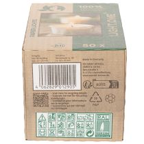 Prodotto Tealight in custodia di carta per occasioni festive e momenti suggestivi Light One 4cm 50 pezzi