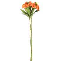 Prodotto Fiori artificiali di Alstroemeria arancione, decorazione per bouquet artificiale, 75 cm, 3 pezzi