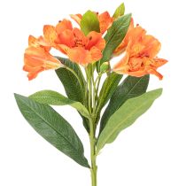 Prodotto Fiori artificiali di Alstroemeria arancione, decorazione per bouquet artificiale, 75 cm, 3 pezzi