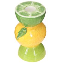 Prodotto Portacandele in ceramica Limetta e limone A10,5cm 2pz