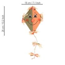 Prodotto Divertente drago decorativo da appendere arancione 18×26cm 2 pezzi