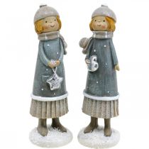 Prodotto Figure deco figure per bambini invernali ragazze H14,5 cm 2 pezzi