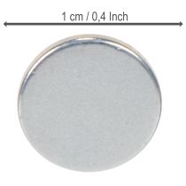 Prodotto Dischetti magnetici rotondi per portacandele e vassoi in metallo, 1 cm, 20 pezzi
