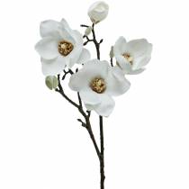 Prodotto Ramo di magnolia bianco Fiore artificiale di magnolia ramo decorativo