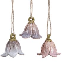 Prodotto Decoro fiori in ceramica mughetto da appendere Ø5cm 6 pz