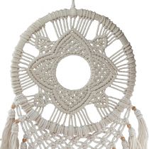 Prodotto Decorazione murale color crema in macramè con acchiappasogni 29×72 cm
