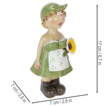 Prodotto Statuette decorative raffiguranti una coppia di contadini, divertenti decorazioni per il soggiorno e per l'estate, 17 cm, 2 pezzi.