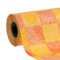 Polsino in carta giallo-arancio 25cm 100m