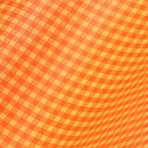 Prodotto Polsino di carta 37,5 cm a quadri arancione chiaro 100 m