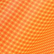 Prodotto Polsino di carta 37,5 cm arancione chiaro a quadri 100 m