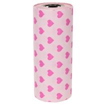 Prodotto Carta per polsini con motivo a cuore, rosa, 25 cm, 100 m