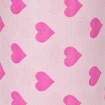 Prodotto Carta per polsini con motivo a cuore, rosa, 25 cm, 100 m