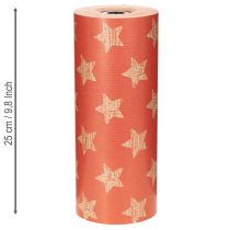 Prodotto Carta decorativa con stelle, rotolo per forniture floreali, 25 cm x 100 m