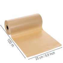 Prodotto Carta kraft naturale, rotolo di carta decorativa da 25 cm, 100 m.