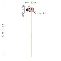 Prodotto Figure decorative a forma di coccinella per vasi e composizioni floreali per decorazioni primaverili, 32 cm, 16 pezzi