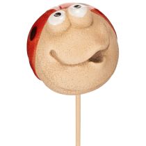 Prodotto Picchetti da giardino a forma di coccinella, elemento decorativo per la decorazione del giardino, 25 cm, 4 pezzi