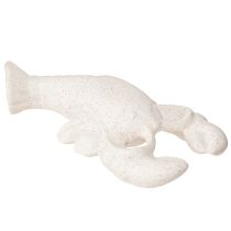 Prodotto Decorazione marittima Figura in ceramica Aragosta bianca 17,5×9×3cm