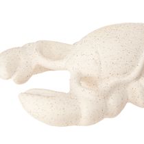 Prodotto Decorazione marittima Figura in ceramica Aragosta bianca 17,5×9×3cm