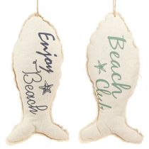 Prodotto Pesce decorativo marittimo per stoffa appesa 34×14,5 cm 2pz