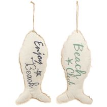 Prodotto Pesce decorativo marittimo per stoffa appesa 34×14,5 cm 2pz