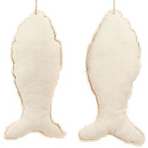 Prodotto Pesce decorativo marittimo per stoffa appesa 34×14,5 cm 2pz