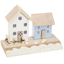 Prodotto Decorazione marittima casa sulla spiaggia conchiglie blu naturale H12cm 4 pezzi
