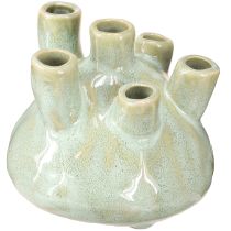 Prodotto Vaso decorativo marittimo Coral Look verde chiaro Ø11,5cm H10cm