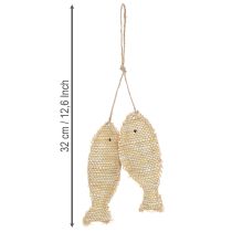 Prodotto Ciondolo decorativo nautico da appendere, pesce decorativo da appendere, H32cm