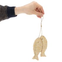 Prodotto Ciondolo decorativo nautico da appendere, pesce decorativo da appendere, H32cm