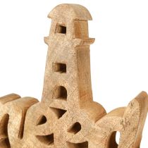 Prodotto Decorazione in legno marittimo “Ho bisogno di vitamina mare” legno di mango 27×33cm