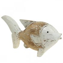 Decorazione marittima pesce legno pesce legno shabby chic 28×15cm