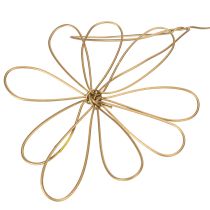 Prodotto Ghirlanda decorativa floreale in metallo, filo per ghirlanda di fiori, decorazione estiva, decorazione da parete, oro, 110 cm