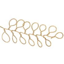 Prodotto Ghirlanda decorativa floreale in metallo, filo per ghirlanda di fiori, decorazione estiva, decorazione da parete, oro, 110 cm