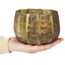 Prodotto Vaso decorativo in metallo, ottone, Ø22/18/14 cm, set da 3