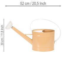 Prodotto Annaffiatoio decorativo in metallo, look vintage, marrone chiaro, 52,5 cm - vaso per decorazione da tavolo e decorazione estiva