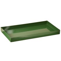 Prodotto Vassoio decorativo in metallo rettangolare verde 30×15cm