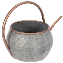 Prodotto Annaffiatoio decorativo in metallo, stile country vintage, decorazione da giardino, per piante, rame argentato, L41cm Ø26cm H30cm