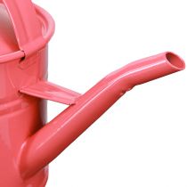 Prodotto Annaffiatoio in metallo decorativo vaso da fiori rosa 28x13x17 cm 1,25 l