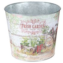 Prodotto Vaso per piante in metallo Fresh Garden colorato Vintage H18cm